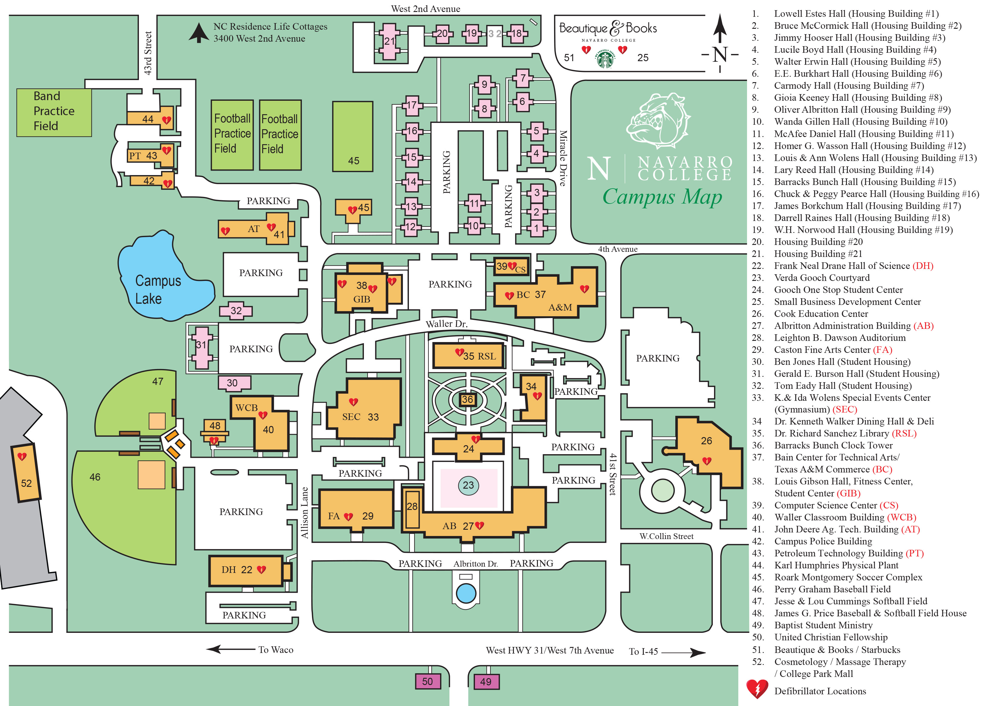 Corsiscana Campus Map